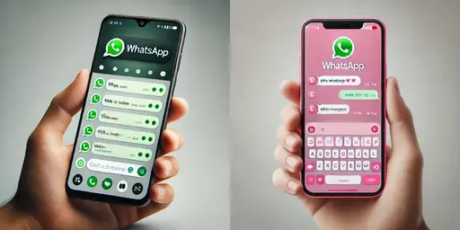 Gold Whatsapp vs Pink Whatsapp 1 Gold Whatsapp vs Pink Whatsapp